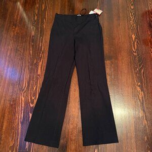 NWT Anne Klein Petite XS zip up wide leg black pants